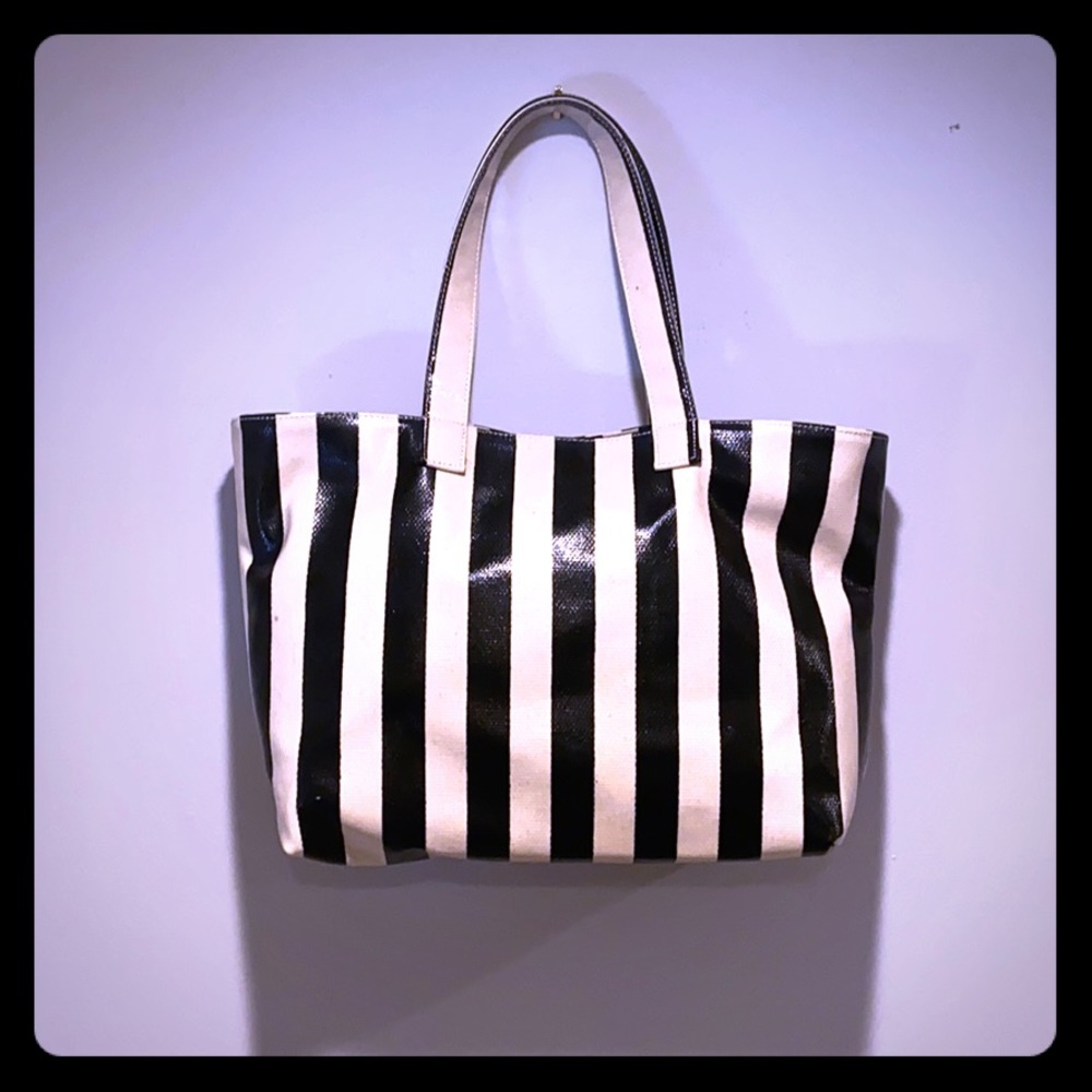 CORE / coated canvas / black stripes